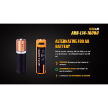 Fenix 14500 Rechargeable Battery ARB-L14-1600U – 1600mA with USB Port