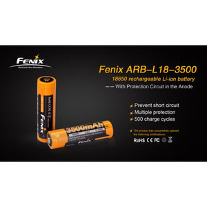 Fenix 18650 Rechargeable Battery ARB-L18-3500 – 3500mA