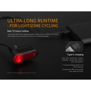 Fenix BC05 USB Rechargeable LED Bike Tail Light