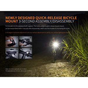 Fenix BC30R – 1800 Lumens Rechargeable Bike Light