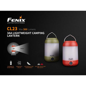 Fenix CL23 – 300 Lumens LED Lantern – Green