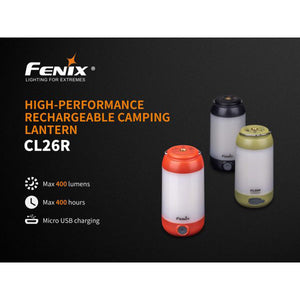 Fenix CL26R – 400 Lumens Rechargeable LED Lantern – RED