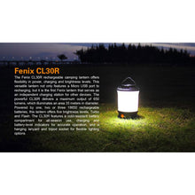 Fenix CL30R – 650 Lumens Rechargeable LED Lantern Black