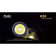 Fenix E12 – 130 Lumens LED Torch – Black