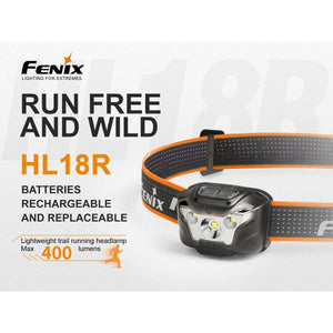 Fenix HL18R – 400 Lumens Rechargeable LED Headlamp