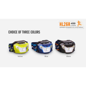 Fenix HL26R – 450 Lumens Rechargeable LED Headlamp – Yellow