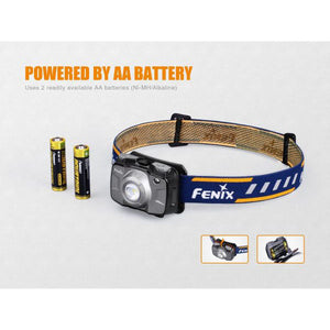 Fenix HL30 V18 – 300 Lumens Rechargeable LED Headlamp – Grey