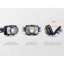 Fenix HL30 V18 – 300 Lumens Rechargeable LED Headlamp – Grey