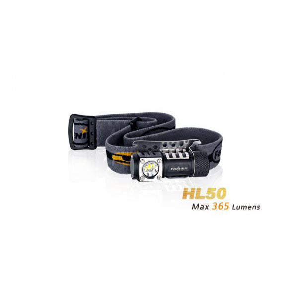 Fenix HL50 – 365 Lumens LED Headlamp – Black