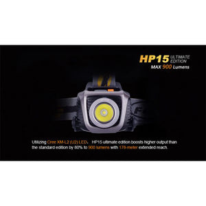 Fenix HP15UE – 900 Lumens LED Headlamp – Iron-Gray