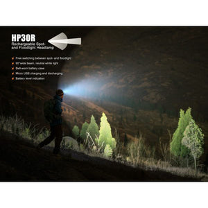 Fenix HP30R – 1750 Lumens Rechargeable LED Headlamp – Black