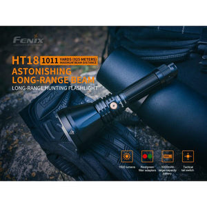 Fenix HT18 Long-Range 1500 lumen 925m throw LED Torch