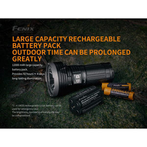 Fenix LR40R – 12000 Lumens USB Rechargeable LED Torch