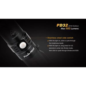 Fenix PD32 – 900 Lumens LED Torch