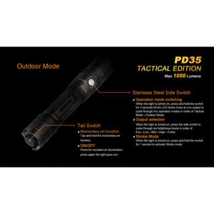 Fenix PD35 – 1000 Lumens Tactical LED Torch