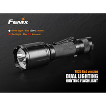 Fenix TK25 – 1000 Lumens White / RED Beam Led Torch