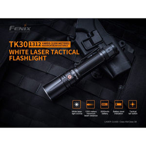 Fenix TK30 – White Laser USB Rechargeable Torch – 1.2Km Throw