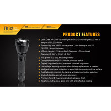 Fenix TK32 – 1000 Lumens Led Torch