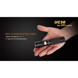 Fenix UC30 – 1000 Lumens Rechargeable LED Torch