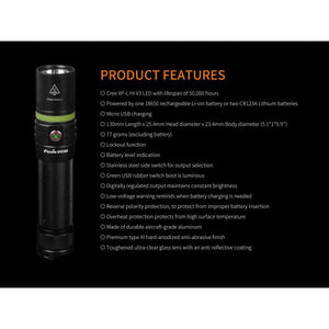 Fenix UC30 – 1000 Lumens Rechargeable LED Torch