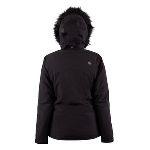 Pure Snow Meribel Insulated Faux-Fur Jacket - Black