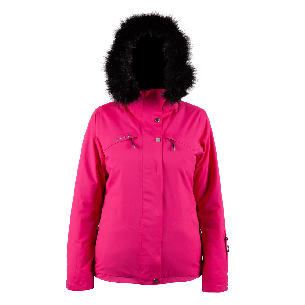 Pure Snow Meribel Insulated Faux-Fur Jacket - Pink