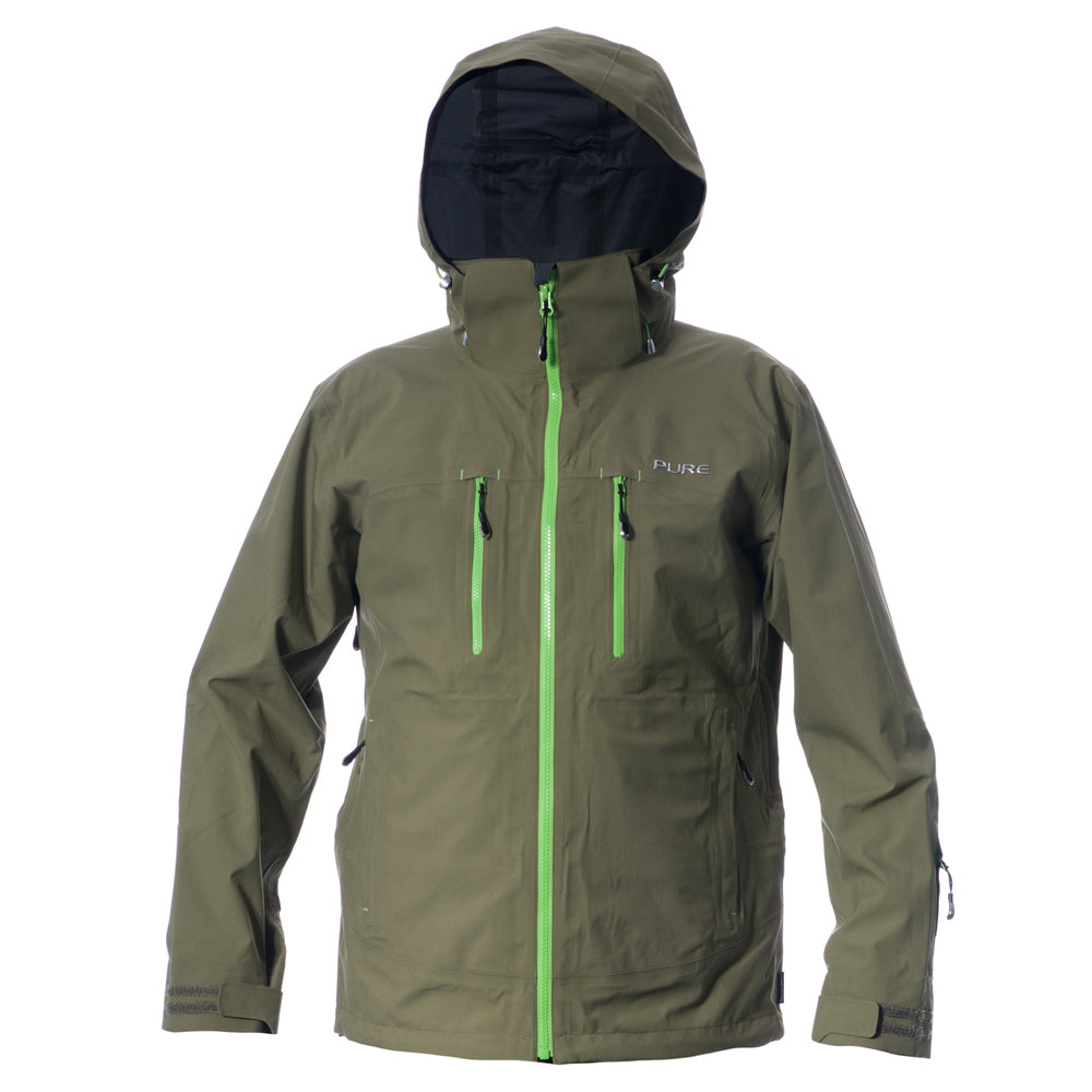 Pure Mountain Everest Men's 3 Layer Shell Jacket Khaki