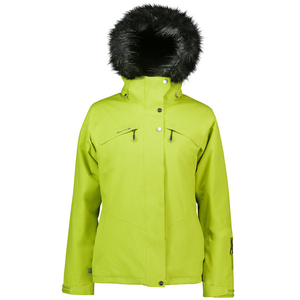 Pure Snow Meribel Insulated Faux-Fur Jacket - Sulphur